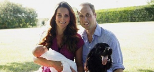 William, Kate e George