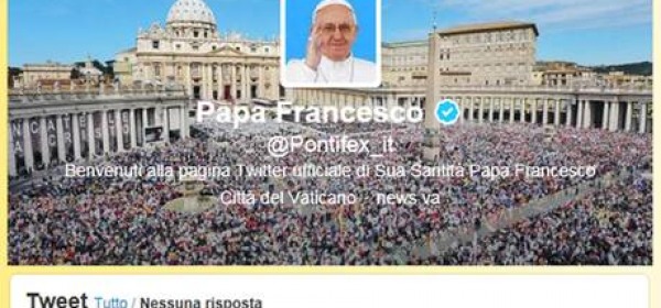 Il tweet di Papa Francesco
