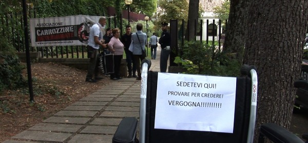 Protesta disabili