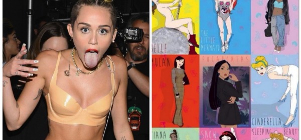 Miley Cyrus, principesse Disnay hard