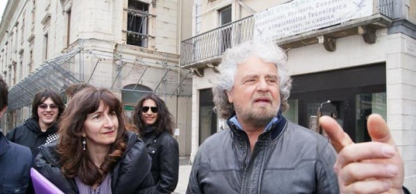 Enza Blundo e Beppe Grillo