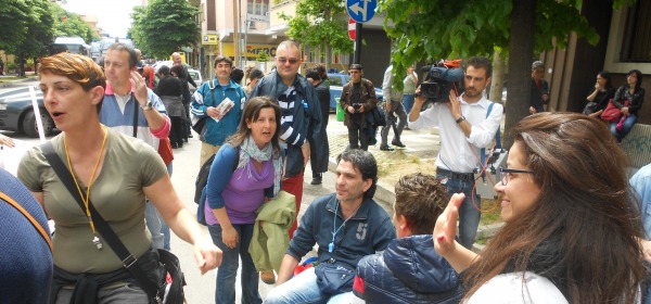 Protesta di "Carrozzine determinate"