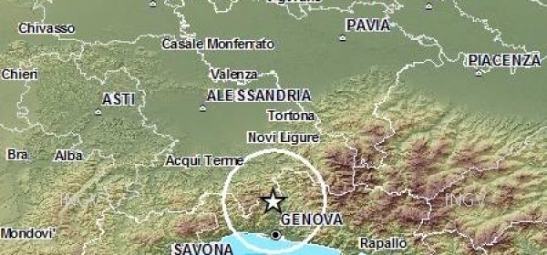 mappa scossa sismica