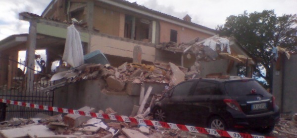 La villetta esplosa in contrada San Salvatore di Chieti