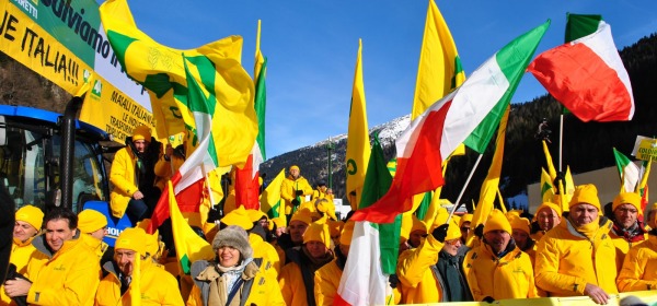 Manifestazione Brennero delegazione Abruzzo