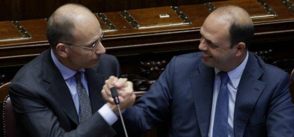 Enrico Letta e Angelino Alfano