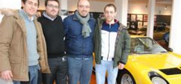 Nello stabilimento Lamborghini con  Giuseppe Nardacchione 