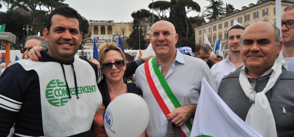 Manifestazione delle imprese a Roma