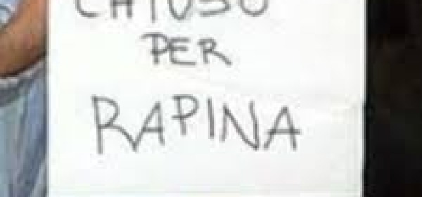 rapina banca