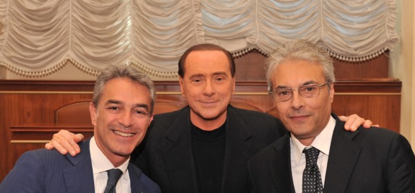 Nazario Pagano, Silvio Berlusconi e Gianni Chiodi 