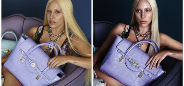 Lady Gaga prima e dopo il Photoshop