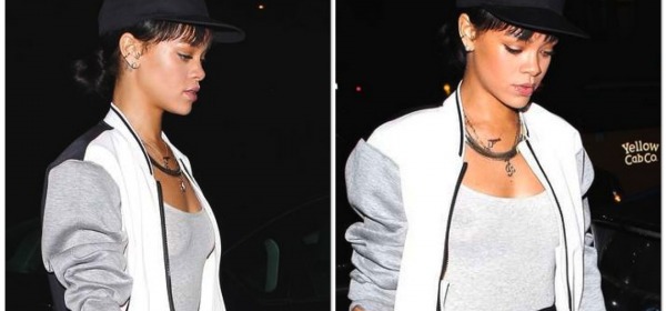 Rihanna senza reggiseno