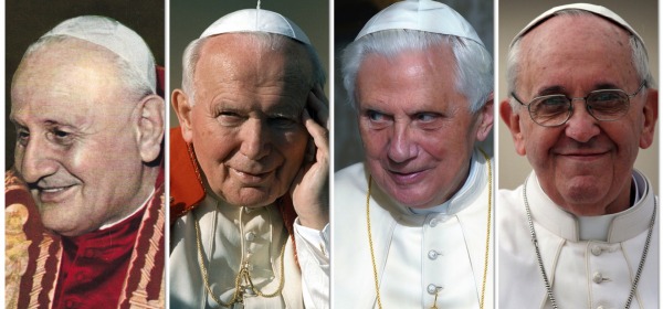 Roncalli-Wojtyla-Ratzinger-Francesco