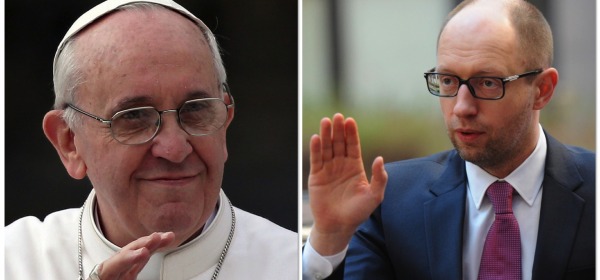 Papa Francesco - Arseniy Yatsenyuk