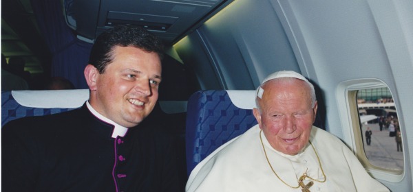 Don Pawel Ptasznik e Giovanni Paolo II