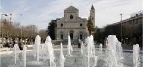 La fontana nel centro di Avezzano