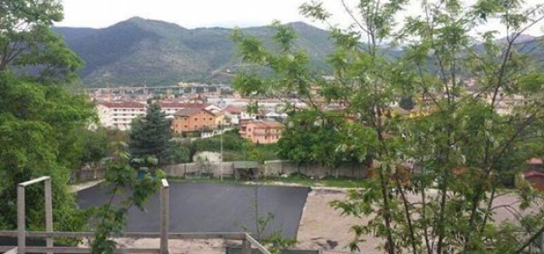 L'asfalto sul campo dell' Oratorio salesiano
