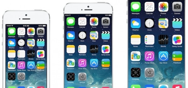 Confronto iPhone 5S, 6 da 4,7' e 6 da 5,5'