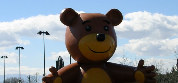 Orso ne parco Centro d'Abruzzo