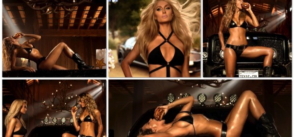 Paris Hilton e Hannah Ferguson spot hamburger