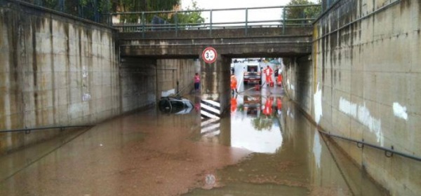 Sottopasso allagato Pescara