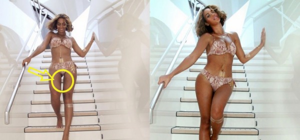 Beyoncé e il fotoritocco mal riuscito