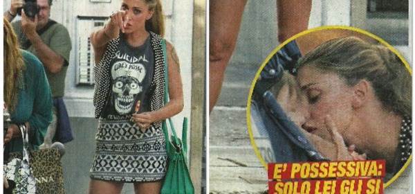 Belen Rodriguez infuriata con i paparazzi