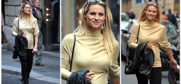 Michelle Hunziker shopping