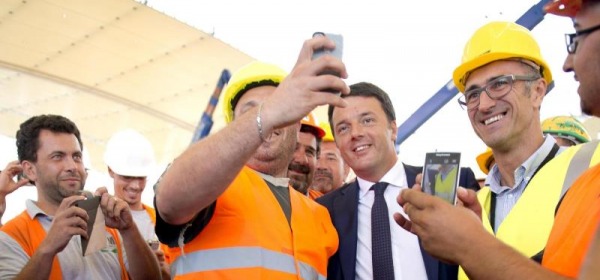 Matteo Renzi Cantieri L'Aquila