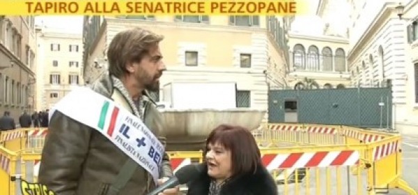 Tapiro alla Senatrice Stefania Pezzopane