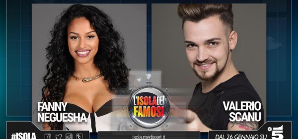 Fanny Neguesha e Valerio Scanu all'Isola dei Famosi 