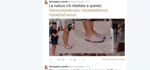 Il Tweet di Selvaggia Lucarelli su Valerio Scanu (Twitter)