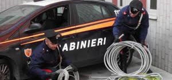 Carabinieri- Furto rame