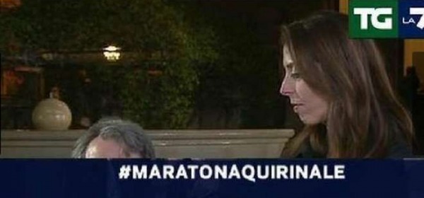 Brunetta tagliato dall'inquadratura su La7