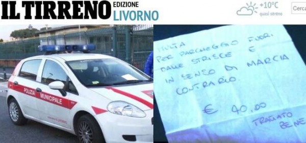 Multa ai vigili