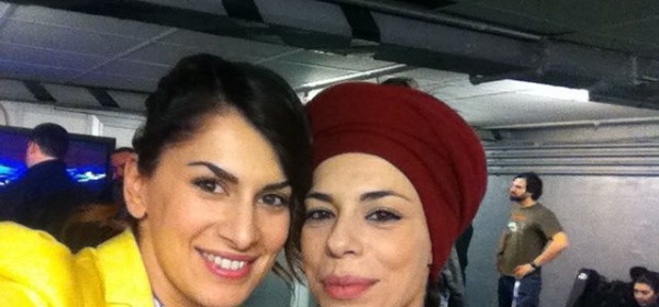 Annalisa Andreoli con Amara a Sanremo 2015