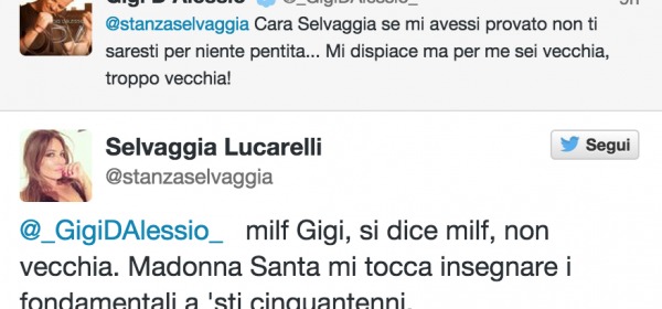 Gigi D'Alessio e Selvaggia Lucarelli