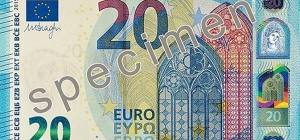 La nuova banconota da 20 euro