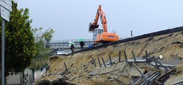 crollo muro asse attrezzato