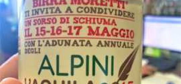 Moretti lattina adunata degli alpini 2015 L'Aquila