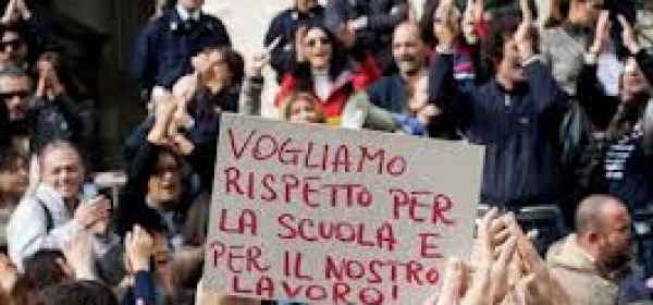 protesta insegnanti