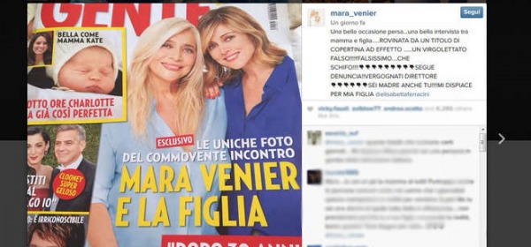 Il post di Mara Venier su Instagram