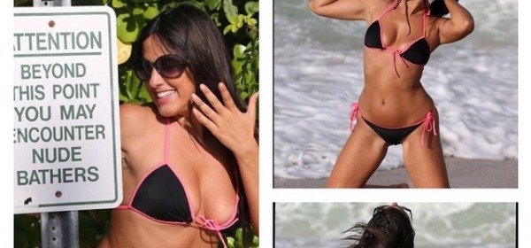 Claudia Romani, sexy al mare a Miami