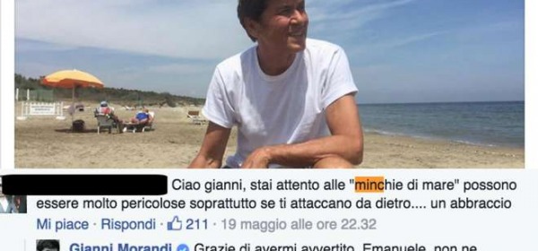 Gianni Morandi show su facebook