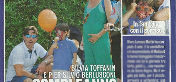 Silvia Toffanin incinta (Diva e donna)
