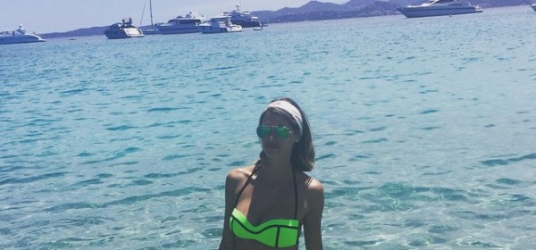 Melissa Satta in Sardegna instagram