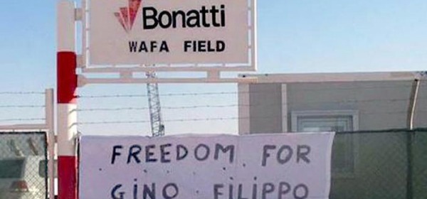 Libia, striscione chiede libertà rapiti