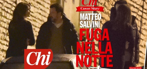 Matteo Salvini e Elisa Isoardi Bacio