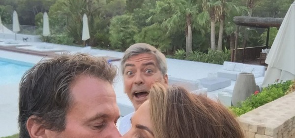 Rande Gerber, Cindy Crawford, George Clooney