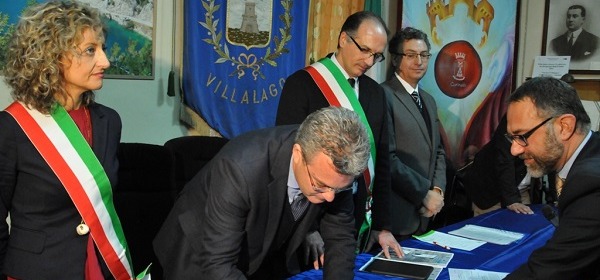 Firma contratto di fiume villalago